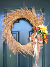 Harvest Grasses Wreath